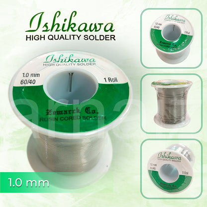 Ishikawa QUICK MELT Soldering Lead 60/40 1.2 1.0 0.8 0.6 Tin Lead Rosin Core Solder Wire Ichikawa