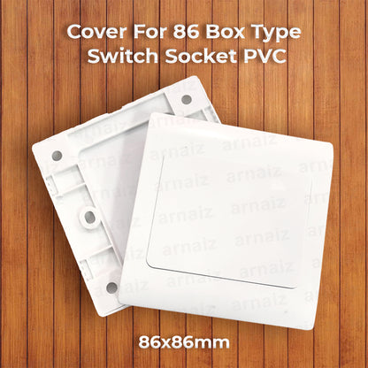 Cover For 86 Box Type (1pc) Switch Socket PVC 86x86 Cover 86HS50 86HM35 86 Junction Switch Box Cover