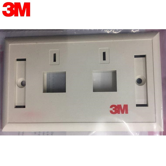 3M RJ-45 Volition U.S. Faceplate face plate panel double port 2-Port IO Information Outlet plate