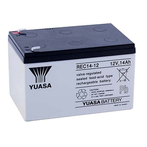 Yuasa 12v 14Ah SLA Rechargeable Battery REC14-12 Valve Regulated Sealed Lead-Acid Battery 12 Volts