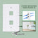 Faceplate Double Port IO Keystone Face Plate 2 Port ABS Wall Plate For ...