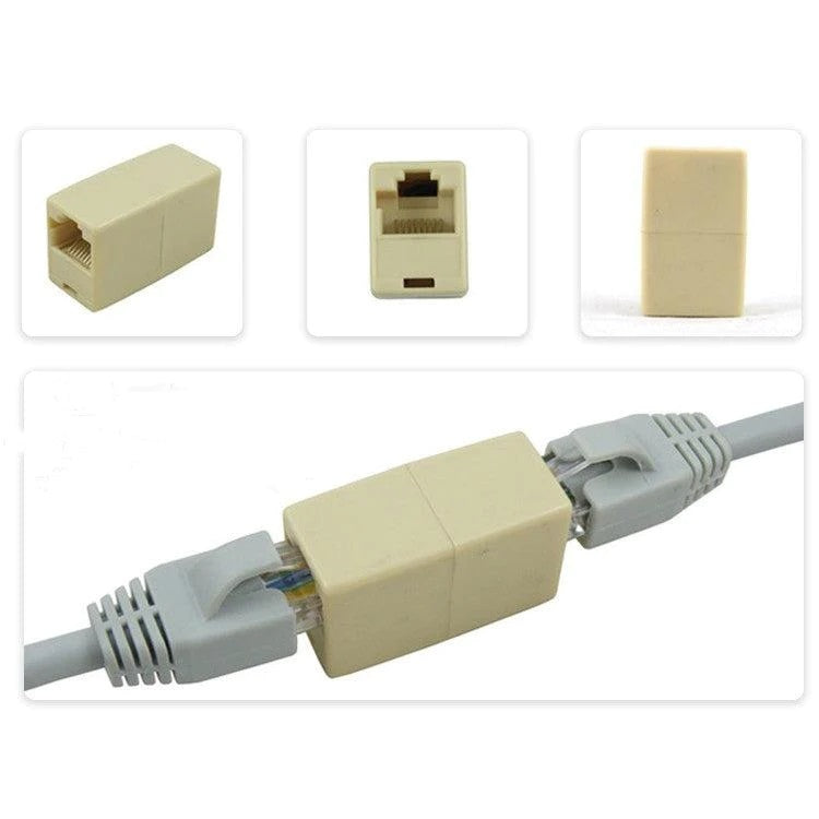 RJ45 Coupler Female F/F Network Cable LAN Connector Joiner F-F Straight Extender