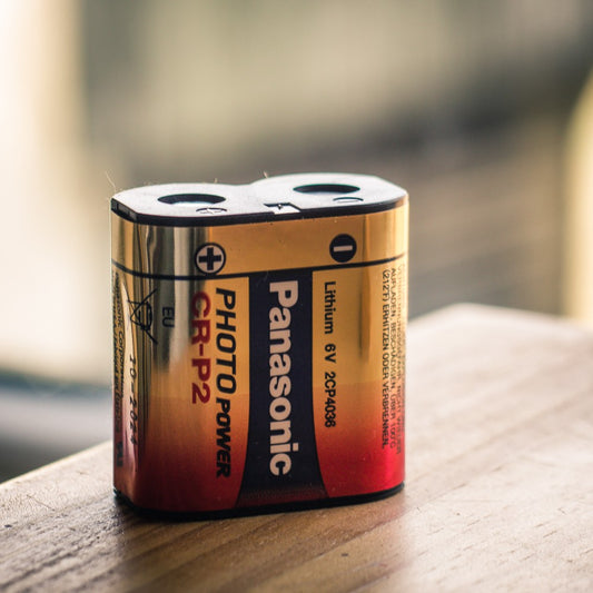 Panasonic CRP2 Battery Gold 6V Lithium CR-P2 Cylindrical Photo Power Lithium 6 volts CR P2 Batteries