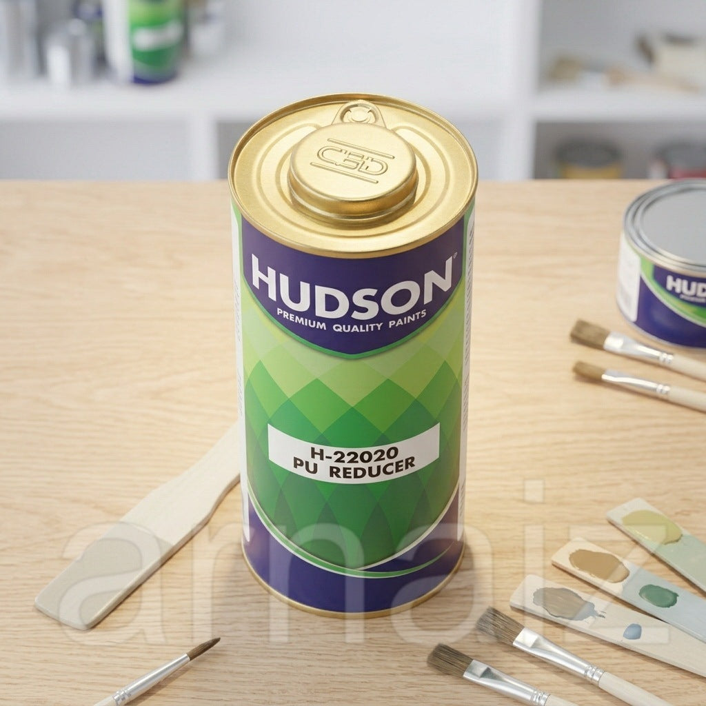 Hudson H-22020 PU Reducer 1L Premium Thinner for Floor Varnish & Paints Pro Quality High Gloss