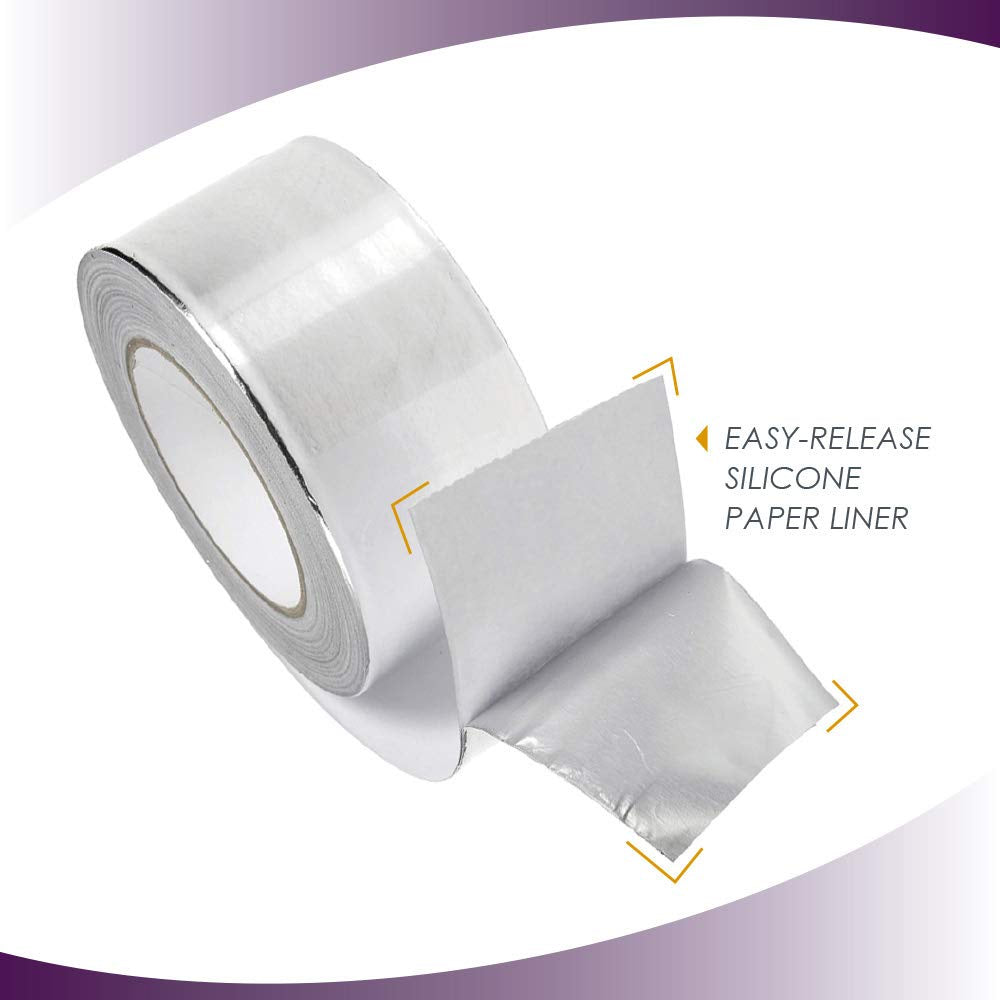 Prima Aluminum Duct Tape 2" x 25m Silver Duck Tape 48mm x 25 meters Shiny Sticky  Aluminum Foil Tape
