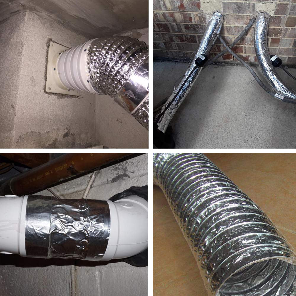 Prima Aluminum Duct Tape 2" x 25m Silver Duck Tape 48mm x 25 meters Shiny Sticky  Aluminum Foil Tape