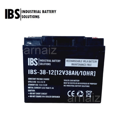 IBS 12v 38Ah SLA Rechargeable Battery IBS-38-12 Valve Regulated Lead-Acid Battery VRLA 12v 38Ah