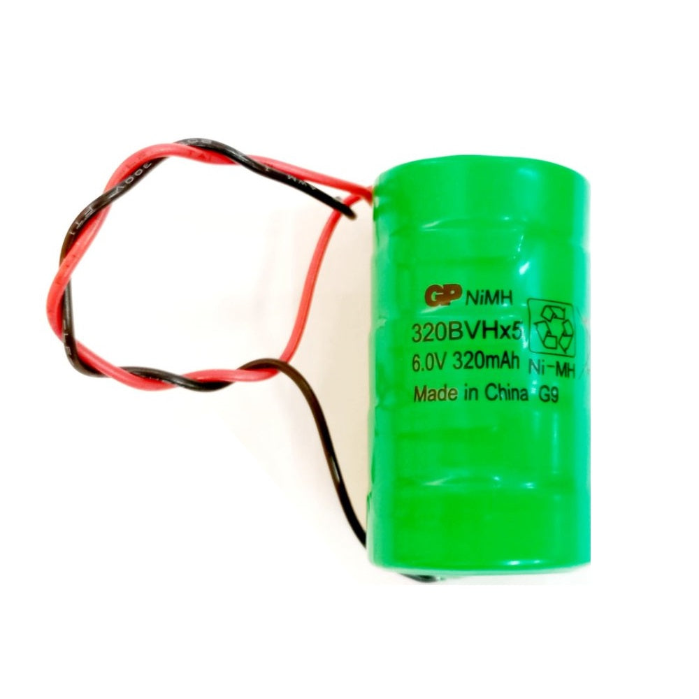 GP320BVH5A6 Siren Alarm Box (SAB) Battery GP Batteries 6.0V 320mAh NiMH Flying Leads Rechargeable 6V