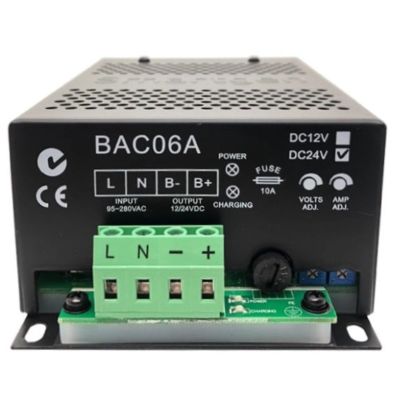 BAC06 Battery Charger 24V SMARTGEN BAC06A-24V Generator Battery Charger Switching Battery Charger 3A