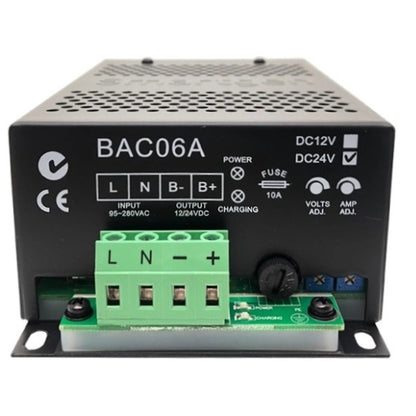 BAC06 Battery Charger 24V SMARTGEN BAC06A-24V Generator Battery Charger Switching Battery Charger 3A