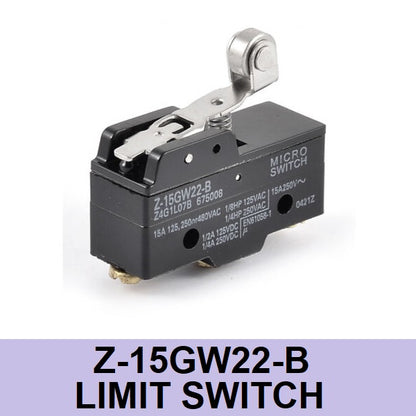 Limit Switch Z-15GW22-B 1 Piece Roller Micro Lever Limit Switch roller Lever SPDT Short Roller Hinge