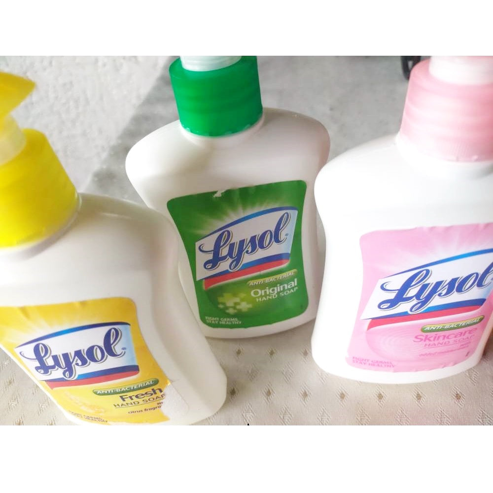 Lysol Anti-bacterial Handsoap 225ml Original Fresh Skincare Antibacterial Hand Soap Skin Care