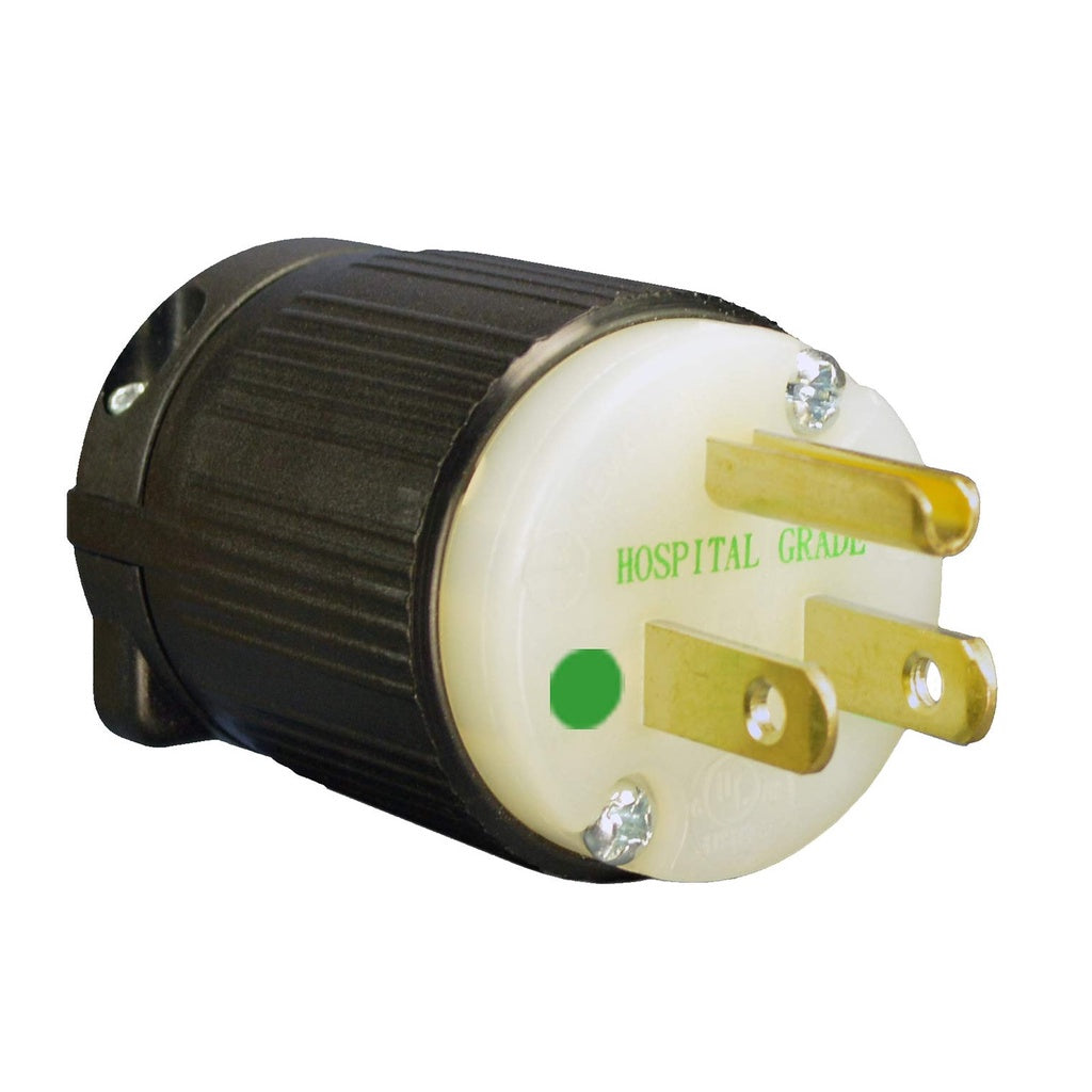 Hospital Grade Plug NEMA5-15P J-710H 15A 125V Green Dot Type YD-515P