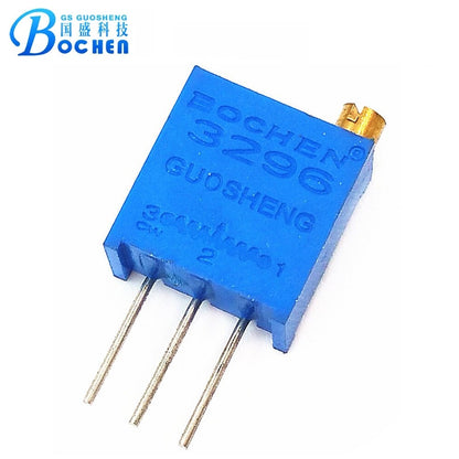 Bochen Trimpot Square 3296Y 1K Ohm Trimming Potentiometer Variable Resistor Trimpot 3296 1 KOhms 1kΩ