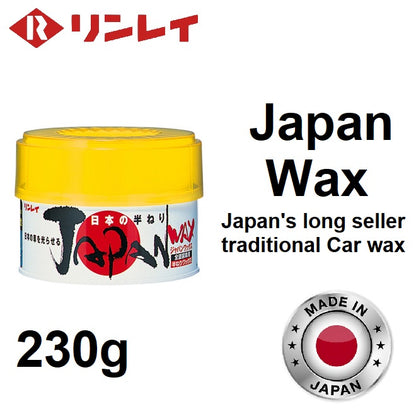 Rinrei Japan Wax 230g Strongly Repels Rain Waterproof Effect With Double and  Carnauba  Wax Gloss Up