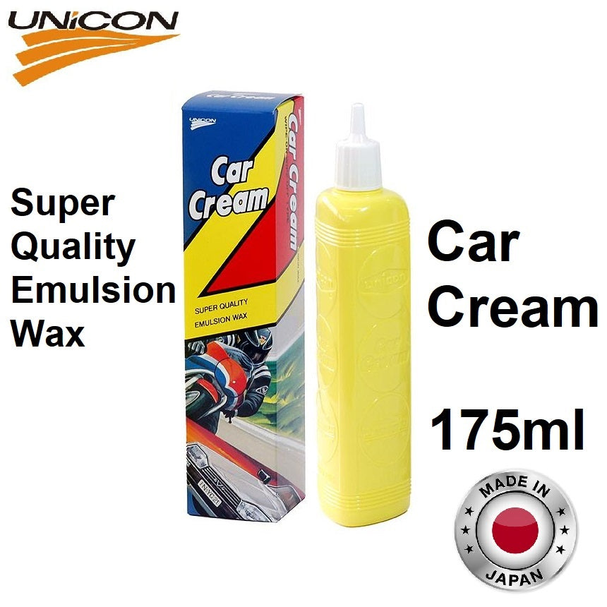 Unicon Car Cream 6.1fl.oz 175 ml Super Quality Emulsion Wax Easy to Use Soft Cream Wax Removes Dirt