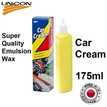 Unicon Car Cream 6.1fl.oz 175 ml Super Quality Emulsion Wax Easy to Use Soft Cream Wax Removes Dirt