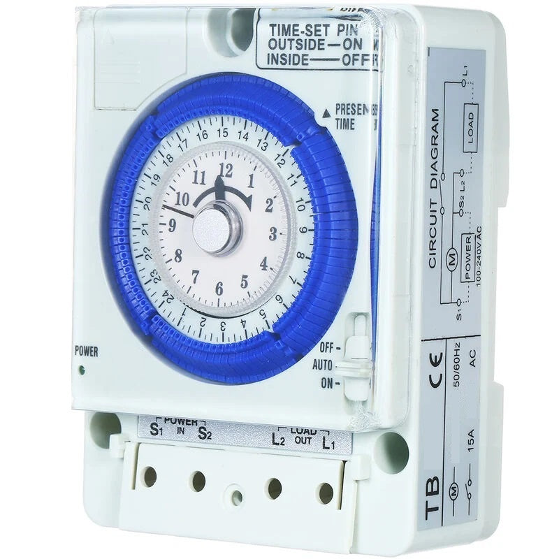 Mechanical Timer TB35 15A 24 Hours Automatic Time Switch TB-35