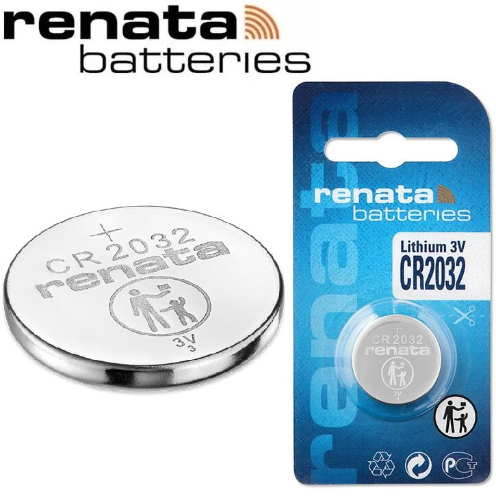 Renata CR2032 DL2032 (1pc) 3v Lithium Button Cell Battery in Blister Pack EA2032C ECR2032