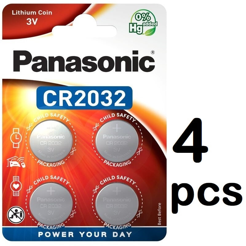 Panasonic CR2032 (1-6 pcs) ECR2032 2032 Lithium Coin Cell Button Battery 3V 3 volts DL2032 BR2032