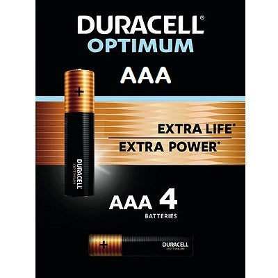 Duracell Optimum (4 pcs) Battery AA AAA Double A Triple A Duracell CopperTop Alkaline 1.5V Batteries