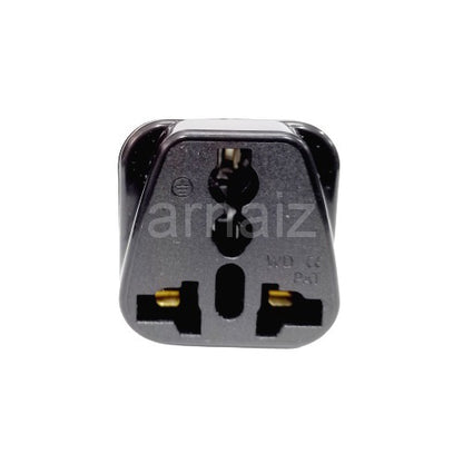 Universal Travel Adapter (1pc) Black 10A 250V Adaptor Plug Socket AC Converter same as Omni Quality