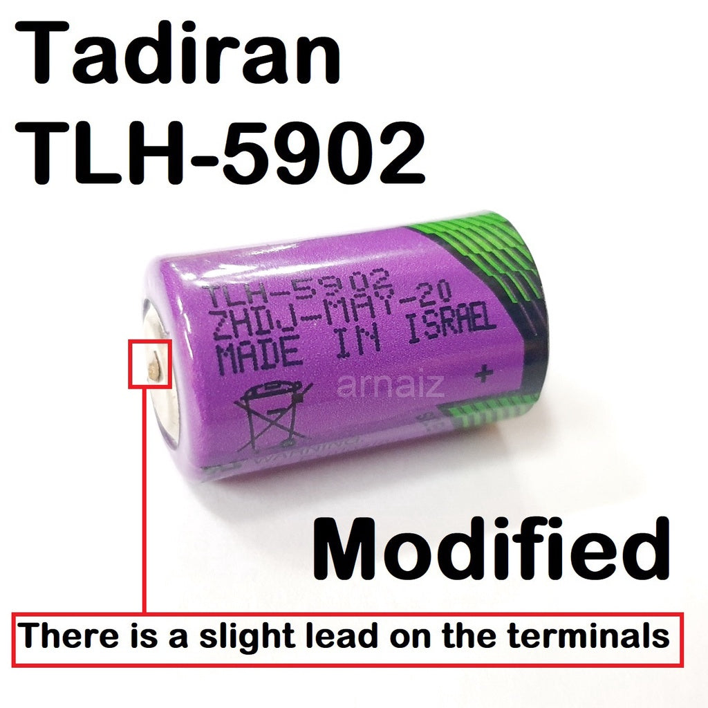 Modified Tadiran TLH-5902 1/2AA Lithium Battery 3.6V Tadiran TLH-5902/S TL-5902 Batteries TL-2150