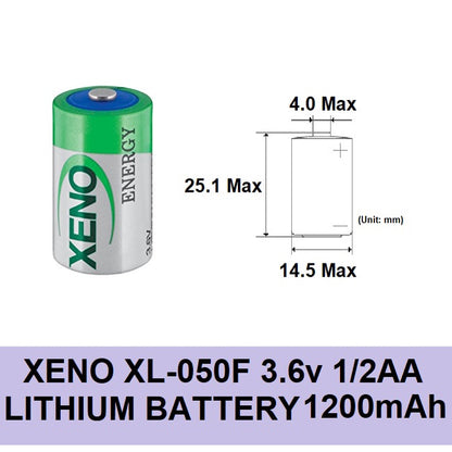 Xeno XL-050F Lithium Battery 1/2 AA 3.6V 1200mAh Primary Lithium 1/2AA 3.6V Non Rechargeable ER14250