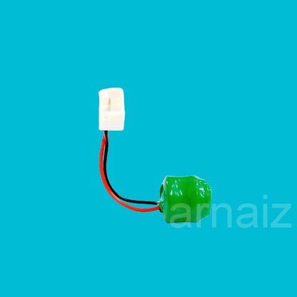 Battery for Camsco TB-370 TB370 Timer NIMH 2.4V 40mAh 2x  Button Cells with Connector 24 Hour Timers