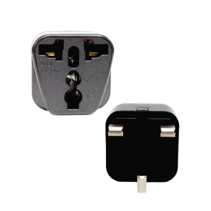 High Quality YD-7 (1pc) Black UK Universal Travel Adapter 13A 250V Universal Socket to 3-Pin UK Plug