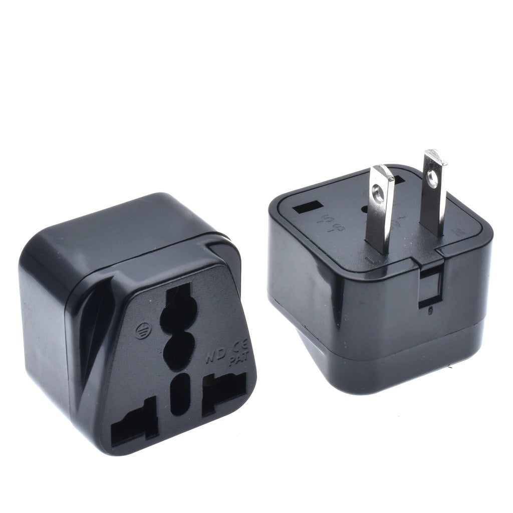 Universal Travel Adapter (1pc) Black 10A 250V Adaptor Plug Socket AC Converter same as Omni Quality