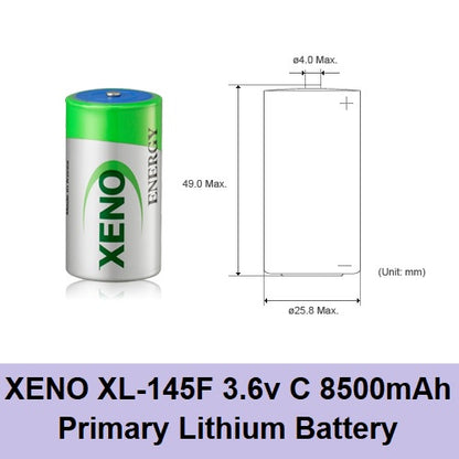 Xeno XL-145F Lithium Battery Size C 3.6V 8500mAh  Primary Lithium C Non Rechargeable ER26500 LS26500