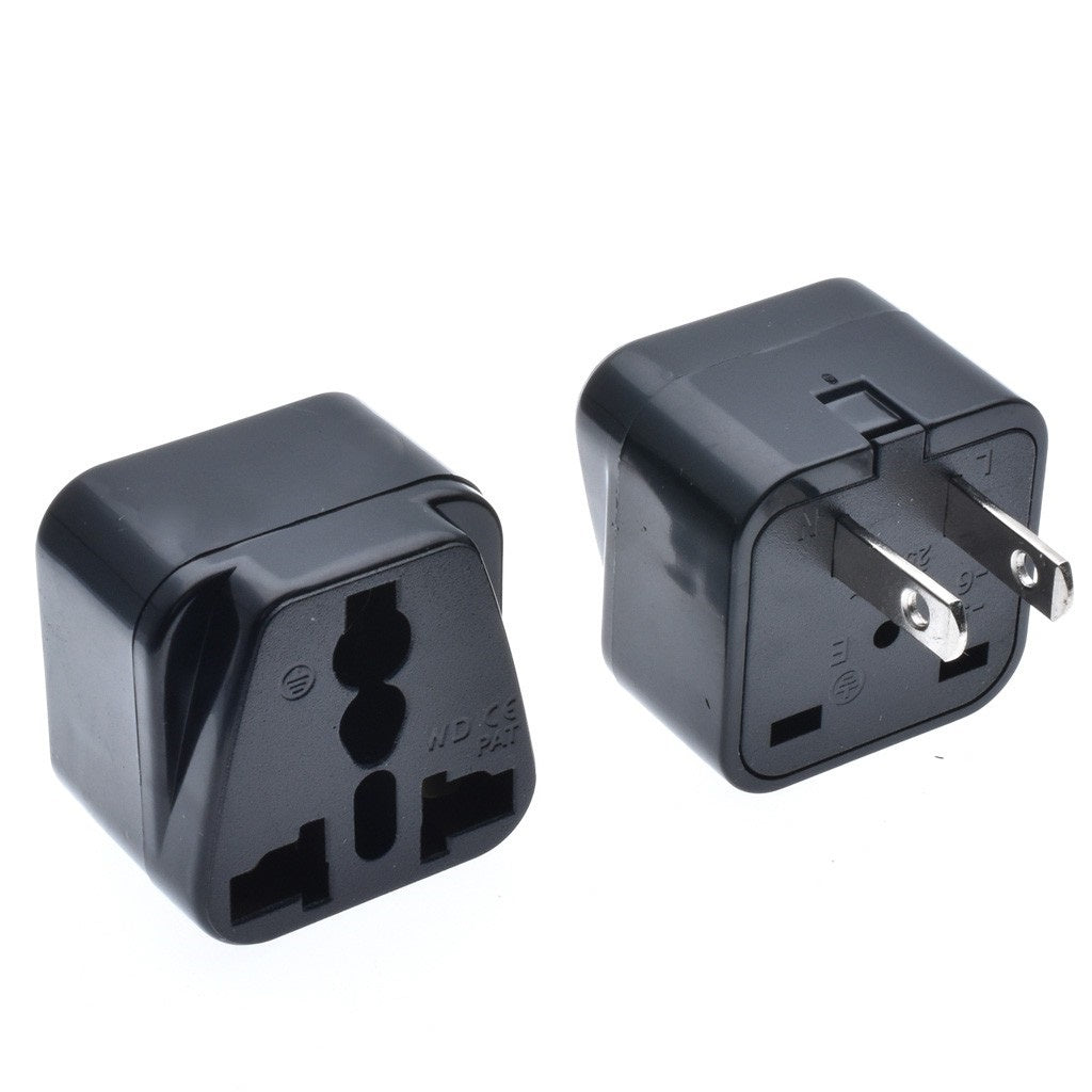 Universal Travel Adapter (1pc) Black 10A 250V Adaptor Plug Socket AC Converter same as Omni Quality