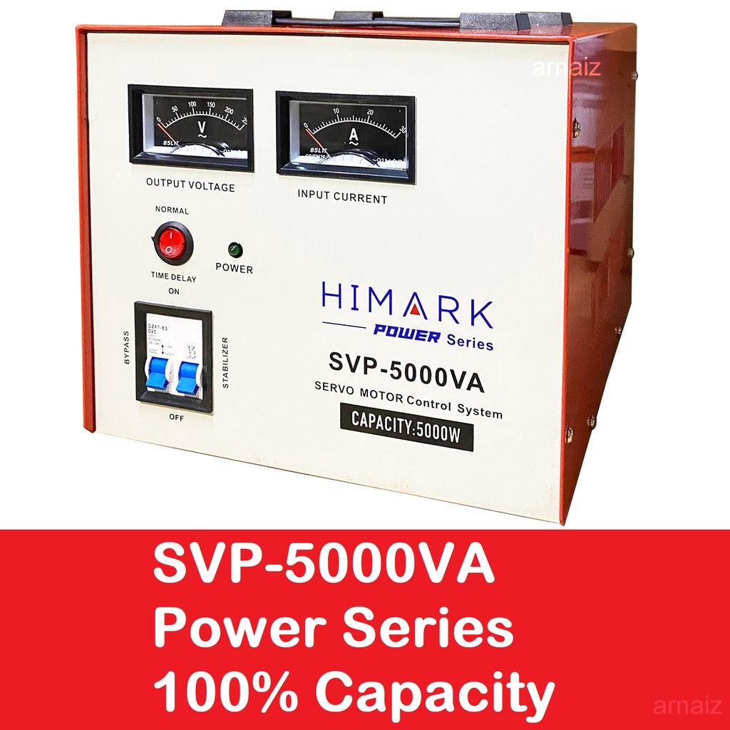 Himark 5000W AVR Automatic Voltage Regulator 5000VA Servo Motor Type 5KVA AVR Time Delay Power On