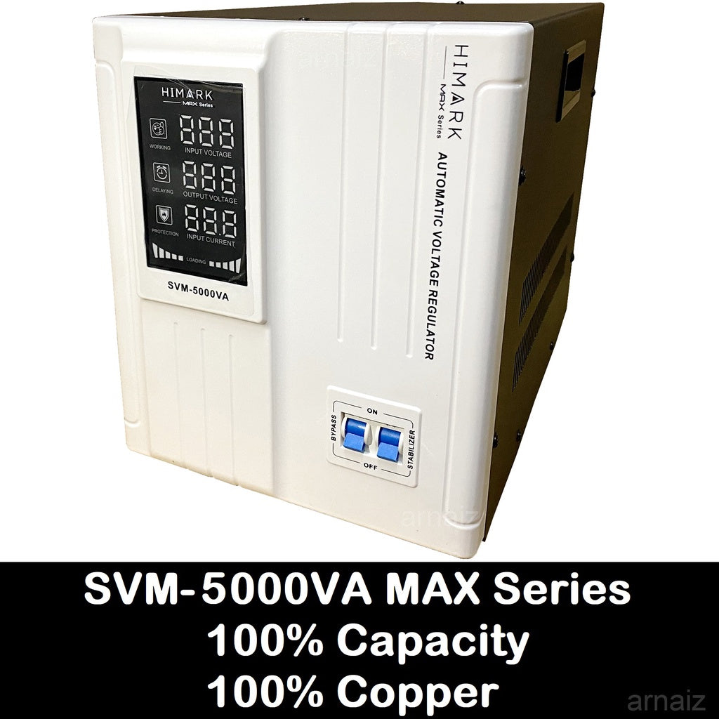 Himark 5000W AVR Automatic Voltage Regulator 5000VA Servo Motor Type 5KVA AVR Time Delay Power On