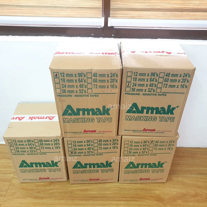 Armak Masking Tape Per BOX Painter's Grade Masking Tape Armak Green Industrial Painting Packing