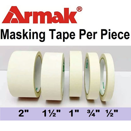 Armak Masking Tape Per PIECE Painter's Grade Masking Tape Armak Green Industrial Painting Packing