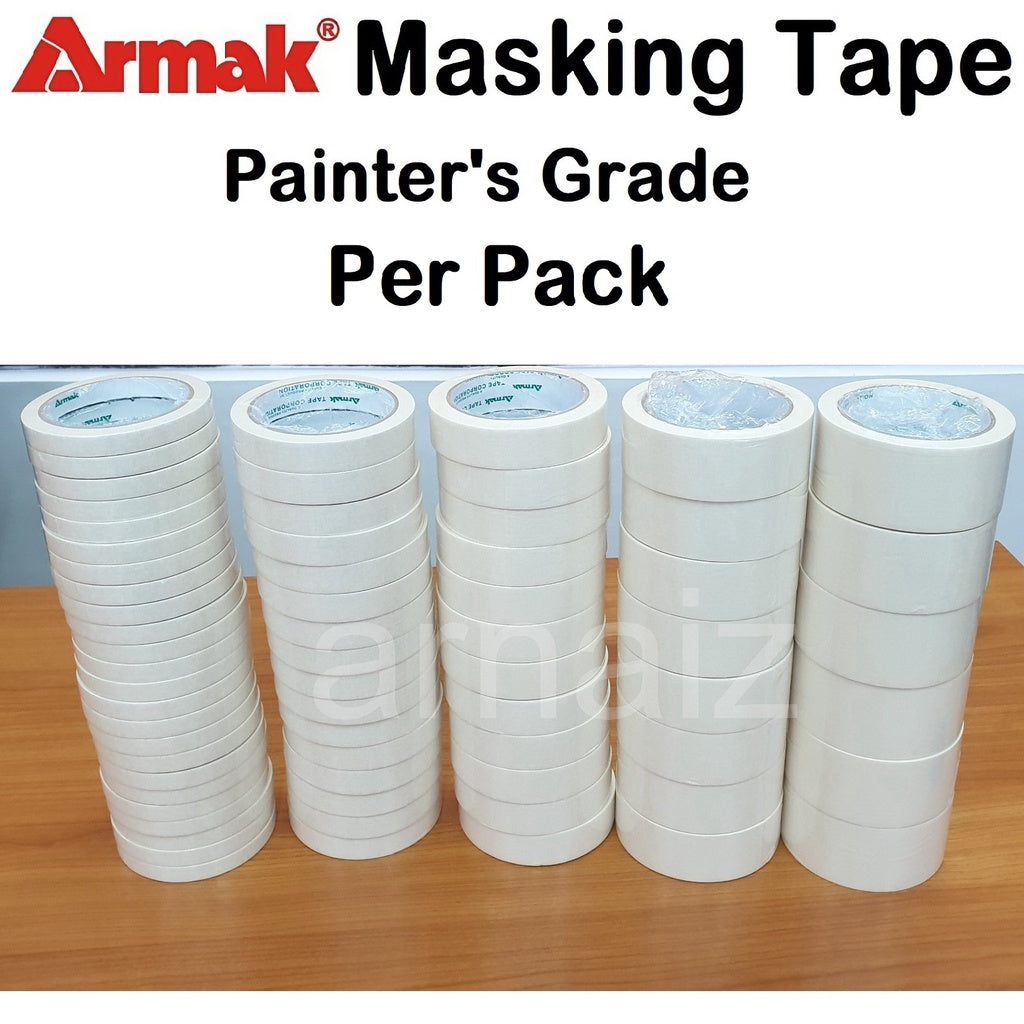 Armak Masking Tape Per PACK Painter's Grade Masking Tape Armak Green Industrial Painting Packing