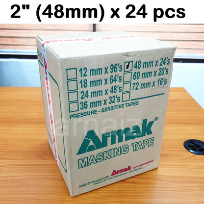 Armak Masking Tape Per BOX Painter's Grade Masking Tape Armak Green Industrial Painting Packing