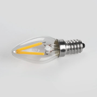 LED Filament Bulb 2W C7 220V E12 2700K Warm White  Night Light Candle Refrigerator Bulb Non-dimmable