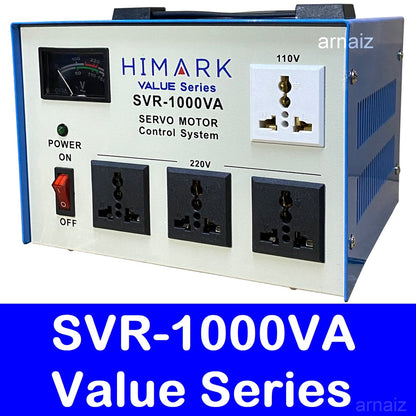 Himark 1000W AVR Automatic Voltage Regulator 1000VA Servo Motor Type 1KVA AVR Time Delay Power On