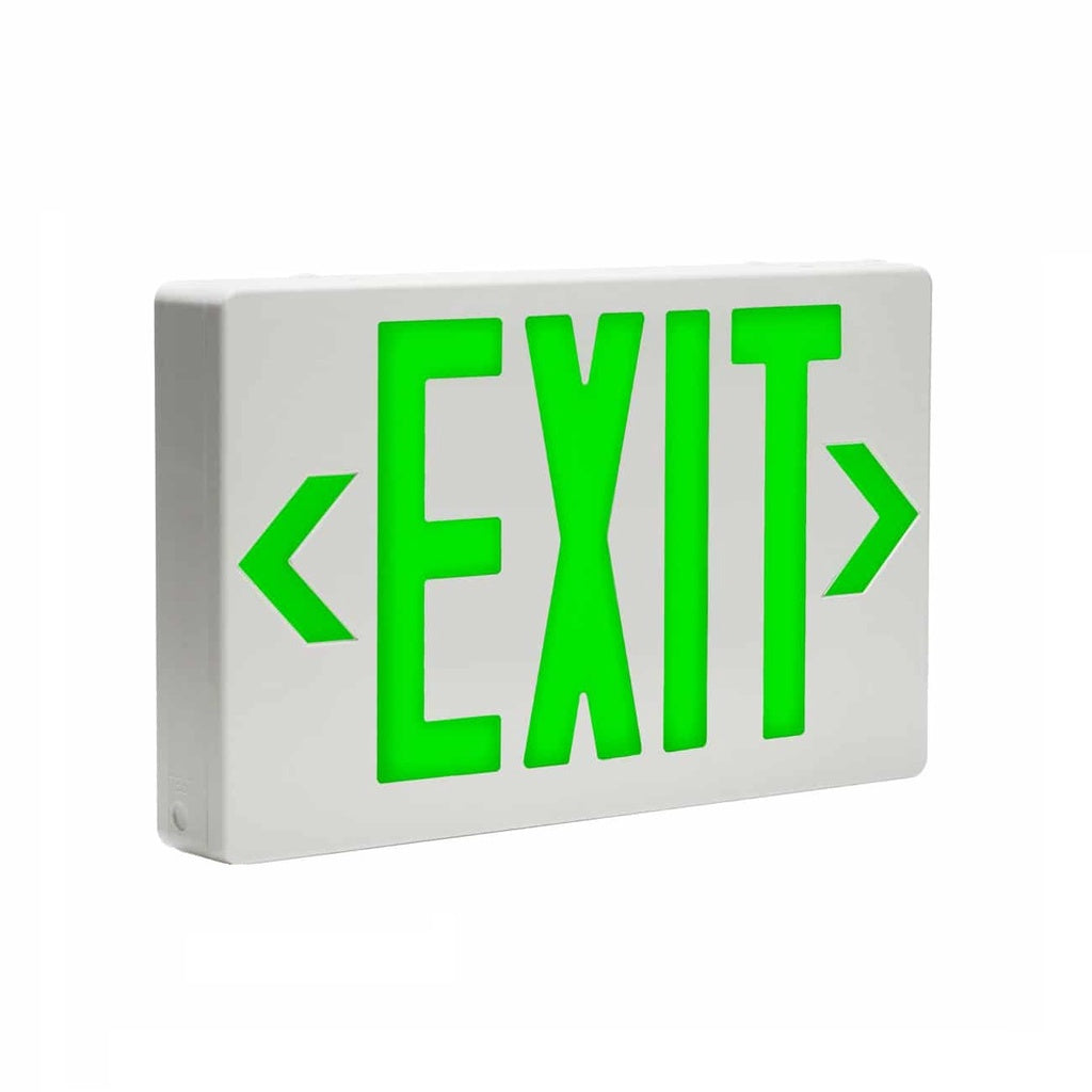 Exit Light EXIT Sign LED Type Green HT 501 HT-501 120/277VAC Emergency Exit Light Single Double Face