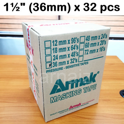 Armak Masking Tape Per BOX Painter's Grade Masking Tape Armak Green Industrial Painting Packing