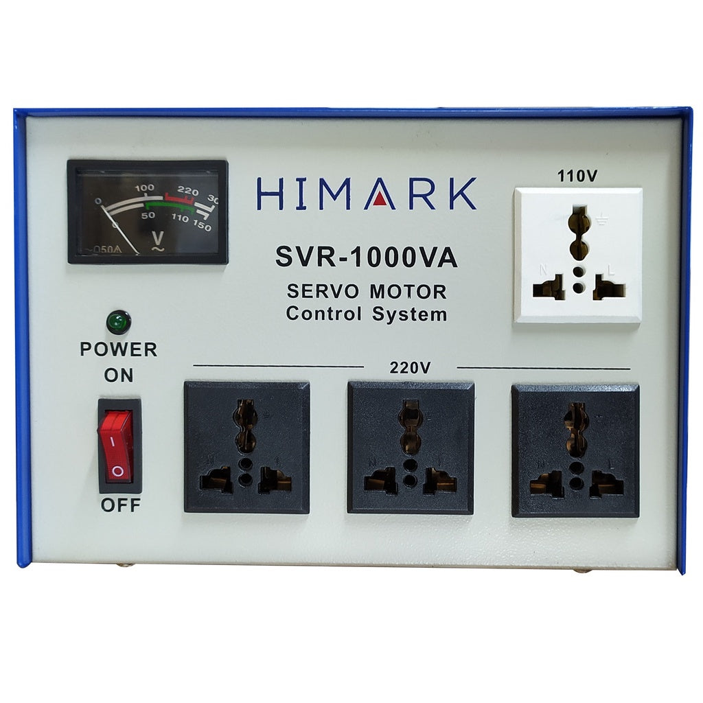 Himark 1000W AVR Automatic Voltage Regulator 1000VA Servo Motor Type 1KVA AVR Time Delay Power On