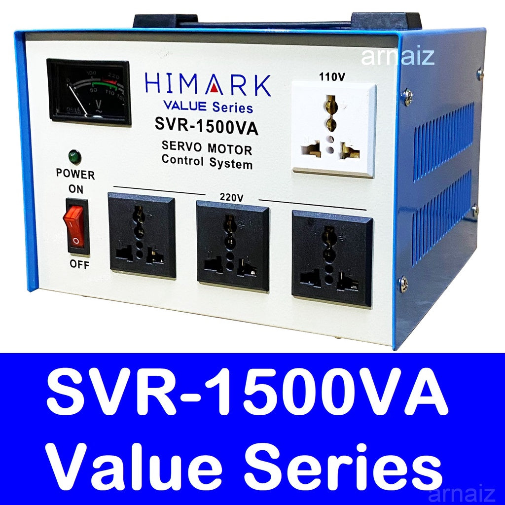 Himark 1500W AVR Automatic Voltage Regulator 1500VA Servo Motor Type 1.5KVA AVR Time Delay Power On