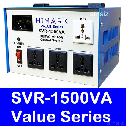 Himark 1500W AVR Automatic Voltage Regulator 1500VA Servo Motor Type 1.5KVA AVR Time Delay Power On