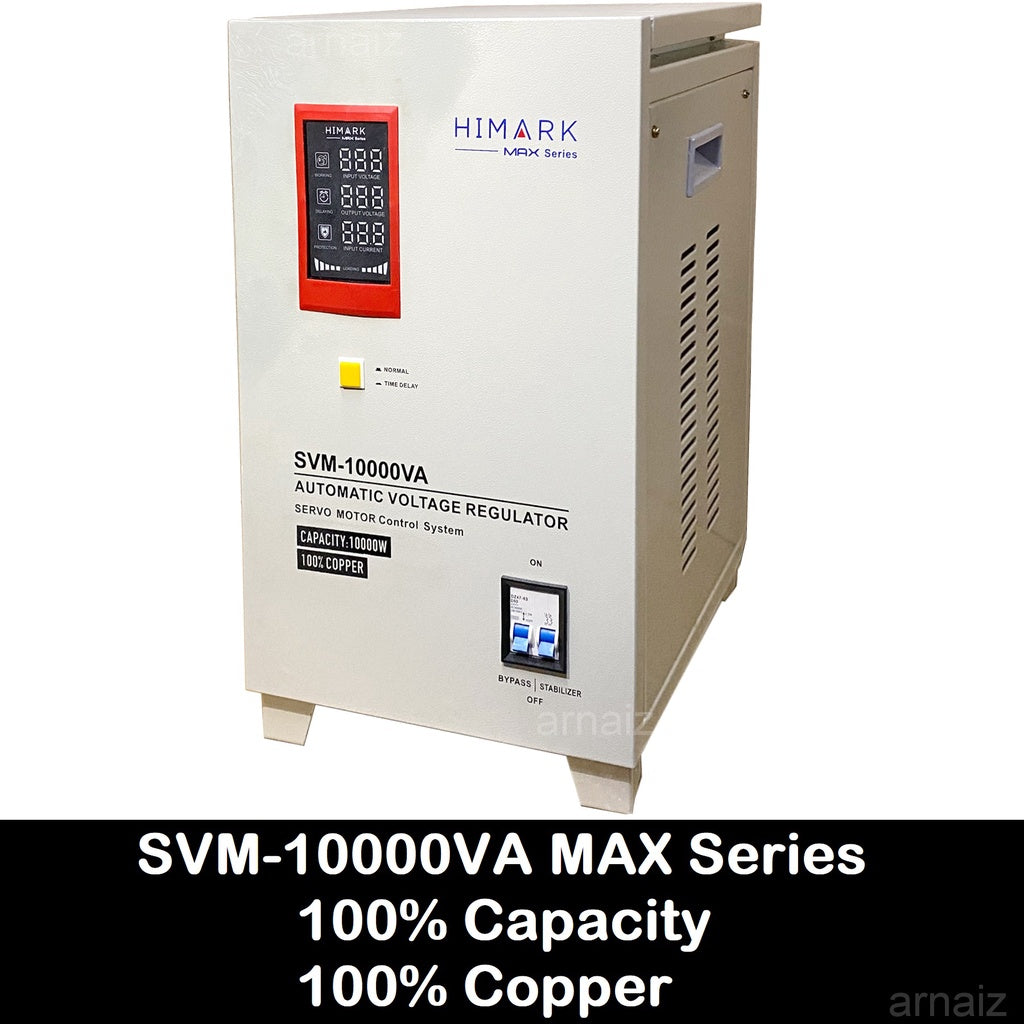 Himark 10000W AVR Automatic Voltage Regulator 10000VA Servo Motor Type 10KVA AVR Time Delay Power On