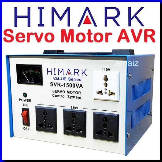 Himark 1500W AVR Automatic Voltage Regulator 1500VA Servo Motor Type 1.5KVA AVR Time Delay Power On