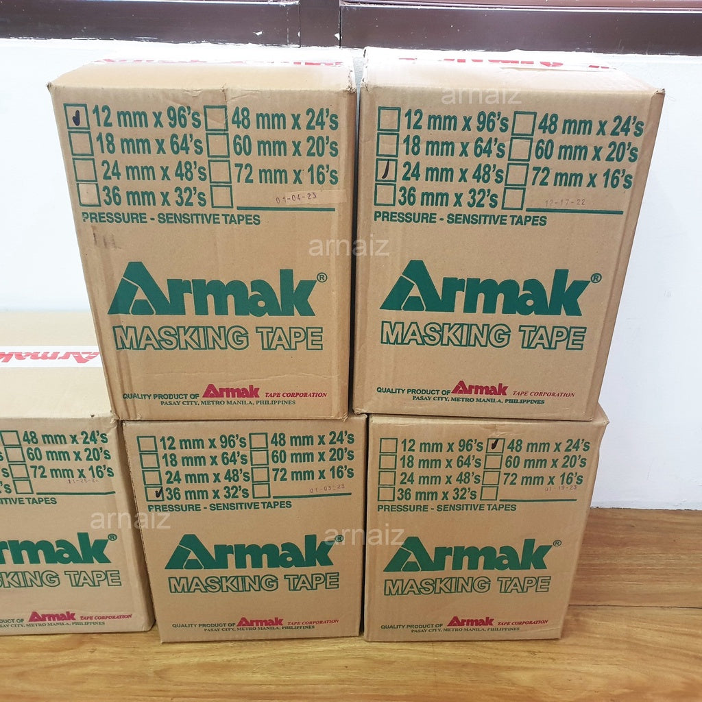 Armak Masking Tape Per BOX Painter's Grade Masking Tape Armak Green Industrial Painting Packing