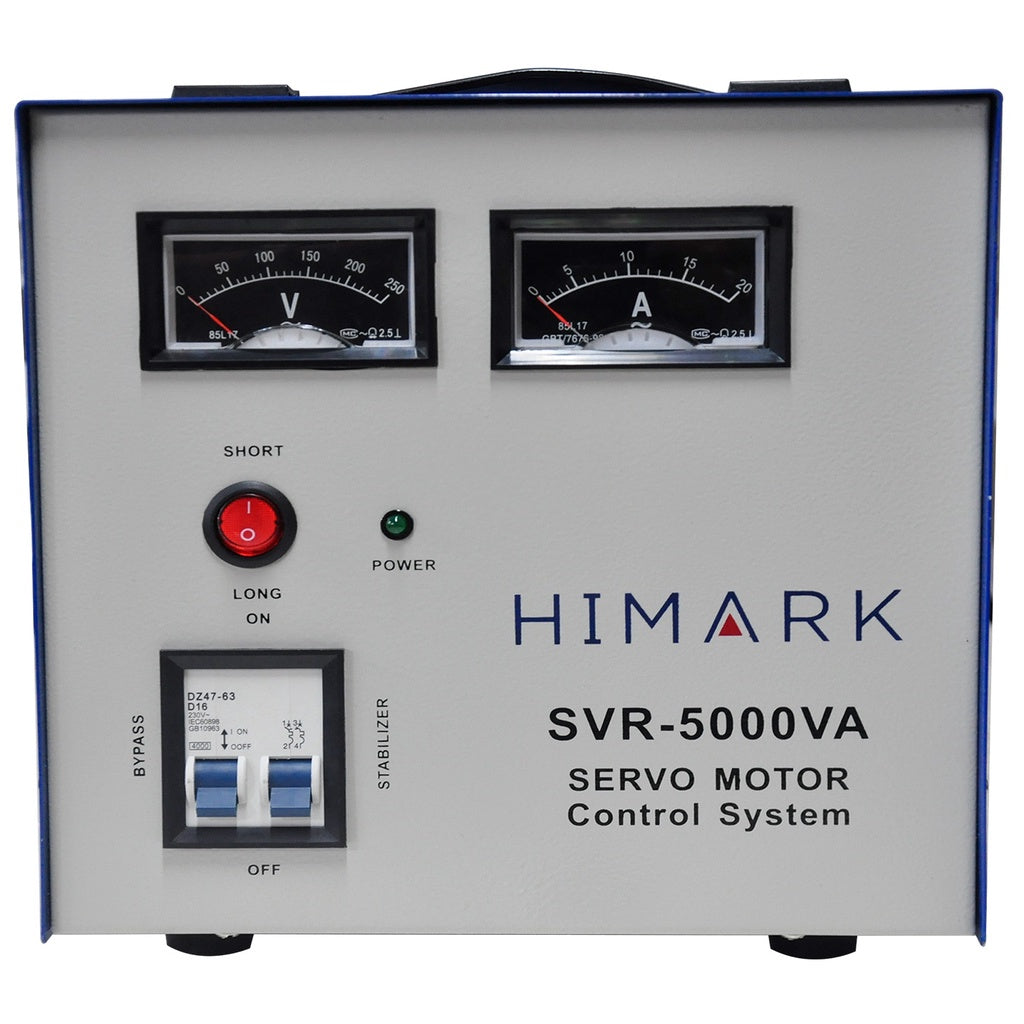 Himark 5000W AVR Automatic Voltage Regulator 5000VA Servo Motor Type 5KVA AVR Time Delay Power On